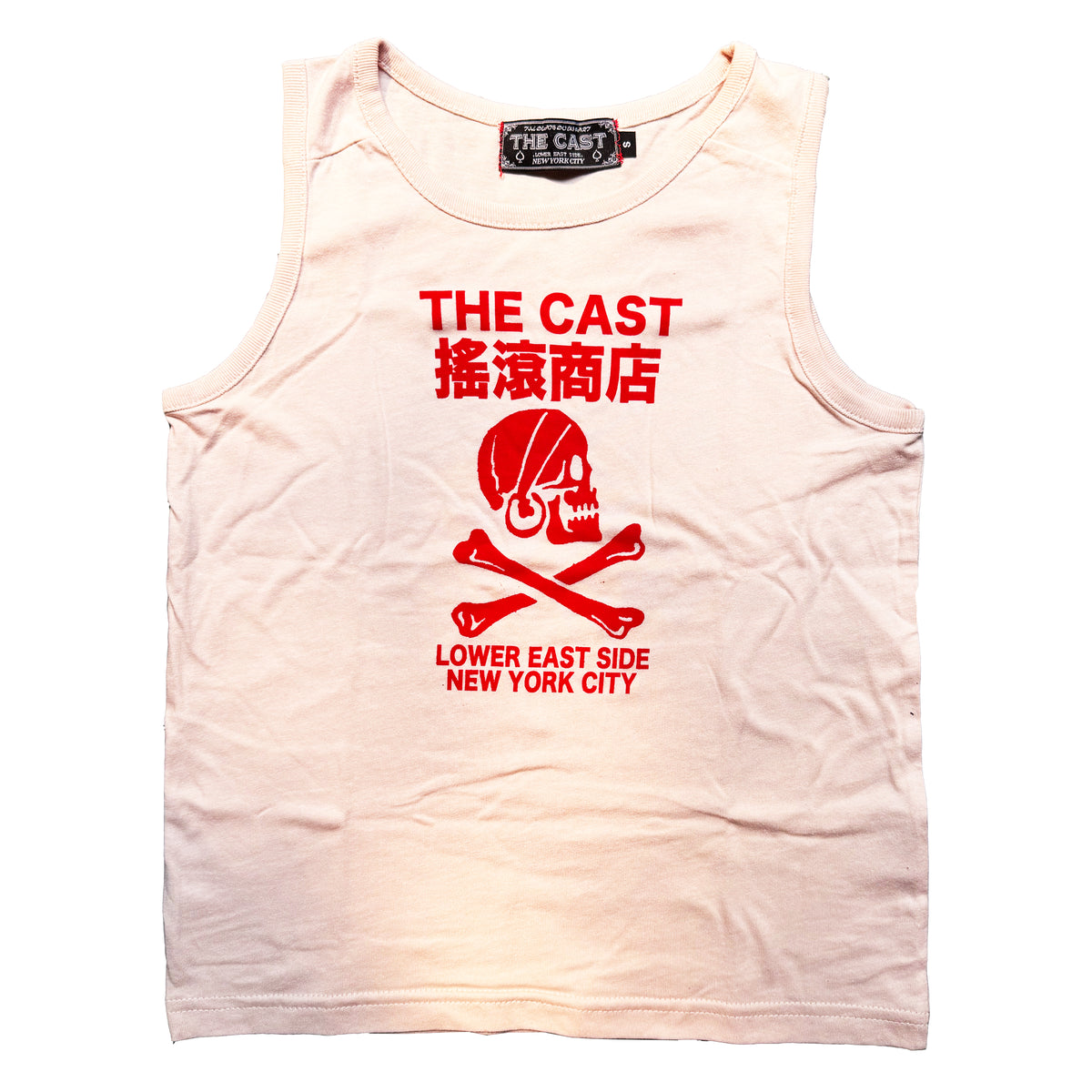 THE CAST NYC SKULL & CROSSBONES (Women's Baby Tank - BLUSH)