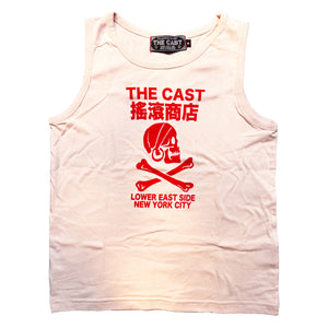 THE CAST NYC SKULL & CROSSBONES (Women's Baby Tank - BLUSH)