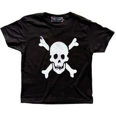 JOLLY ROGER SKULL & CROSSBONES TEE (Womens Baby Tee)