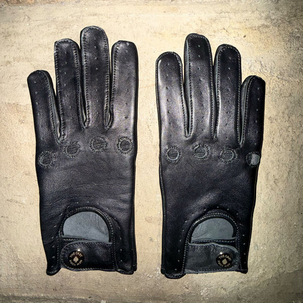 THE OUTSIDER Black Leather Gloves (WOMENS)