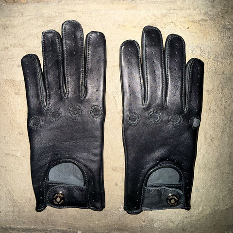 THE OUTSIDER Black Leather Gloves (WOMENS)