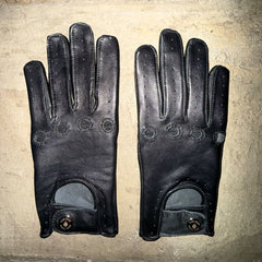 THE OUTSIDER Black Leather Gloves (WOMENS)
