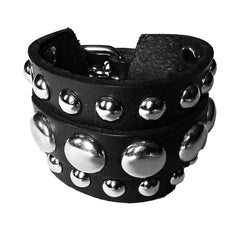 WILD THING Studded Leather Cuff