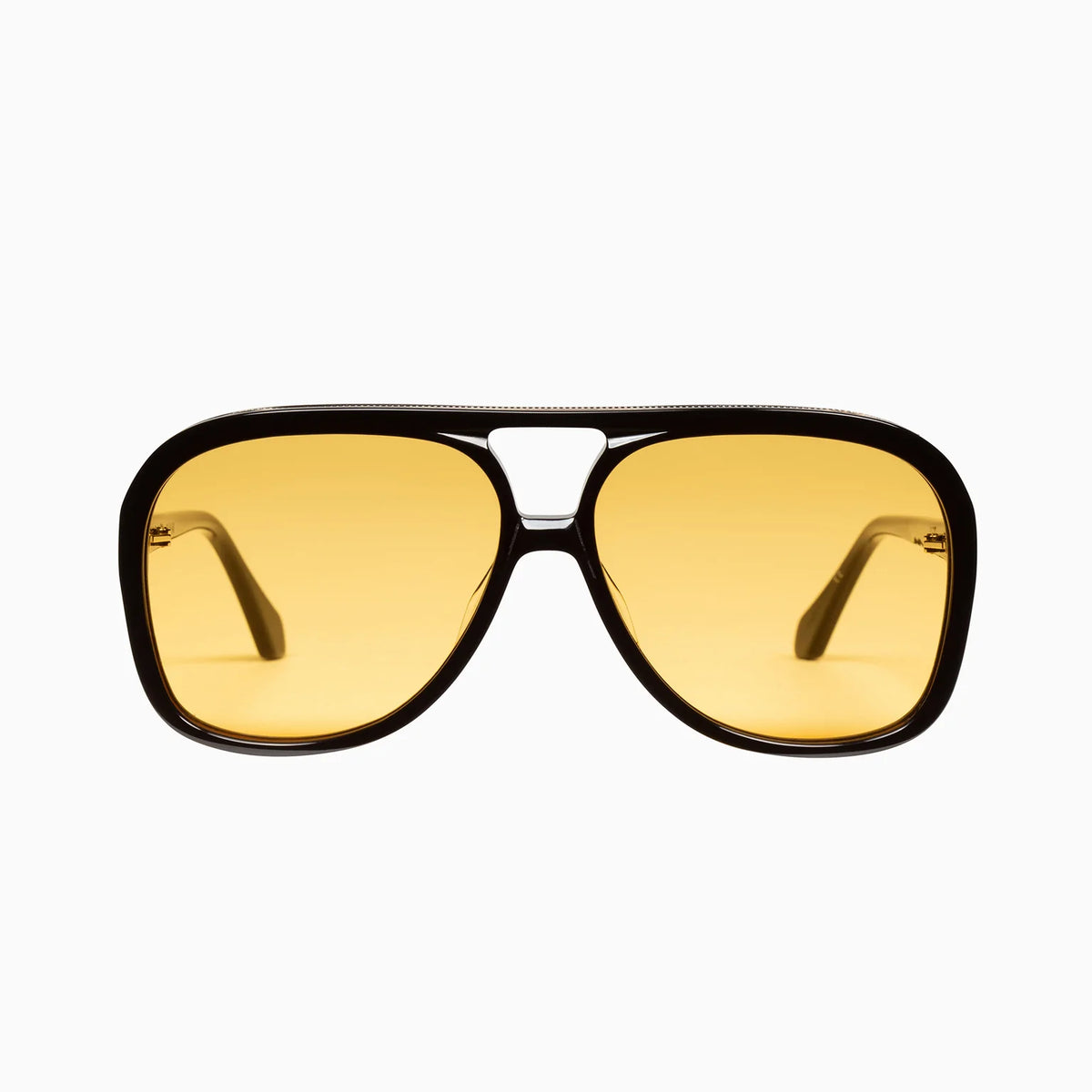 BANG - Gloss Black w. Gold Metal Trim / Orange Lens