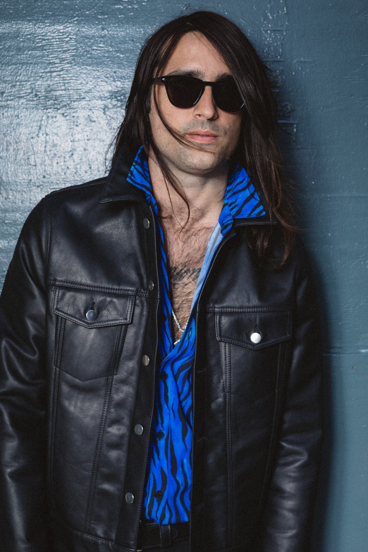 SIXTY EIGHT LEATHER TRUCKER JACKET
