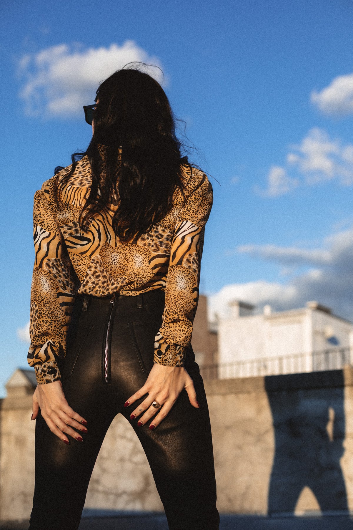 HIGH & TIGHT BLACK LEATHER PANTS