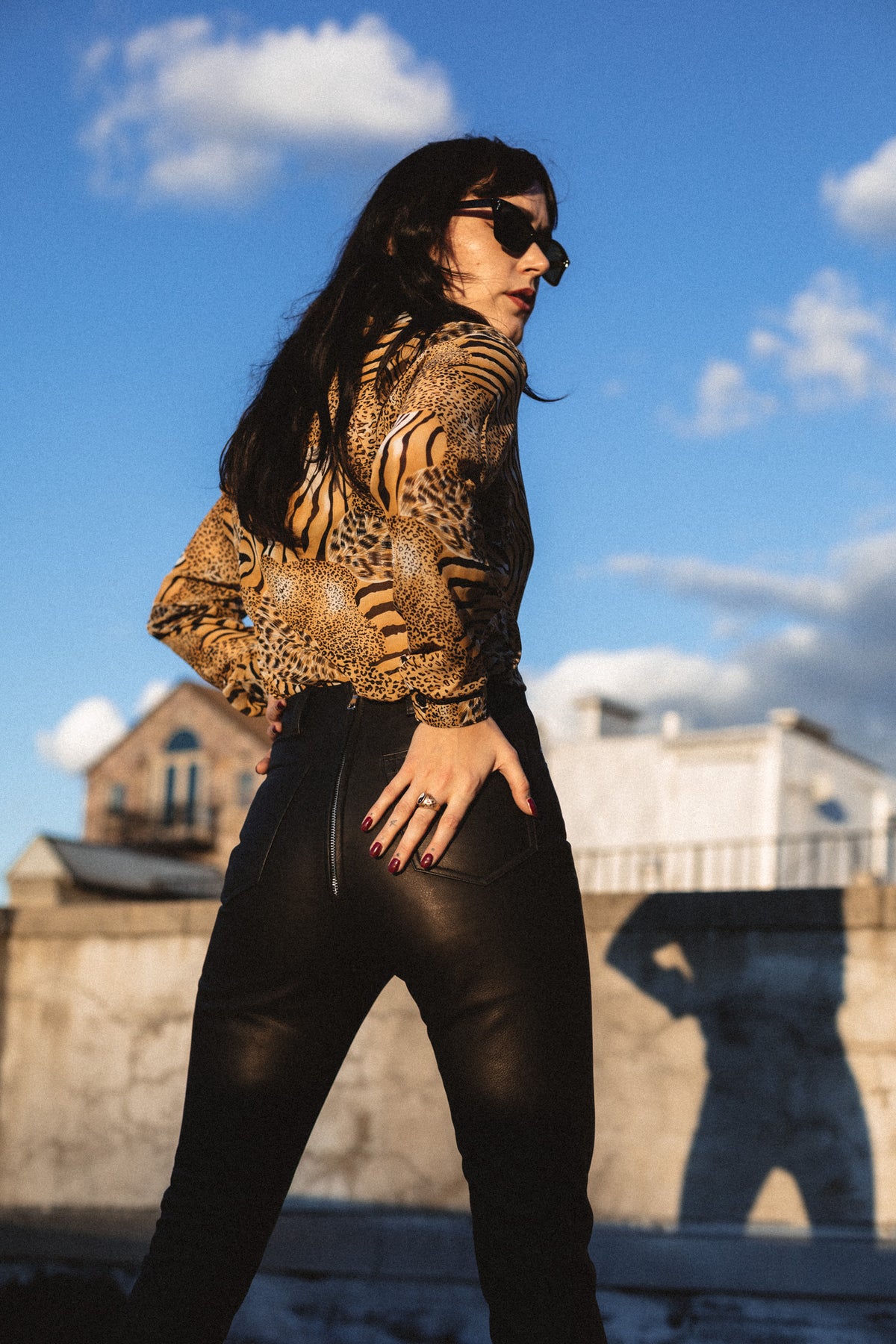 HIGH & TIGHT BLACK LEATHER PANTS