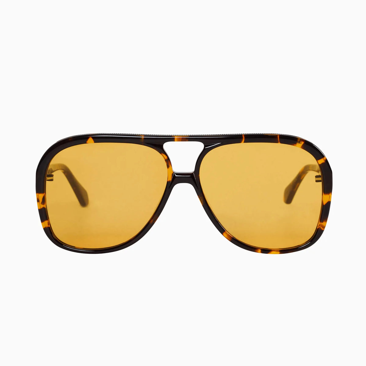 BANG - Dark Tort w. Matte Black Metal Trim / Orange Lens