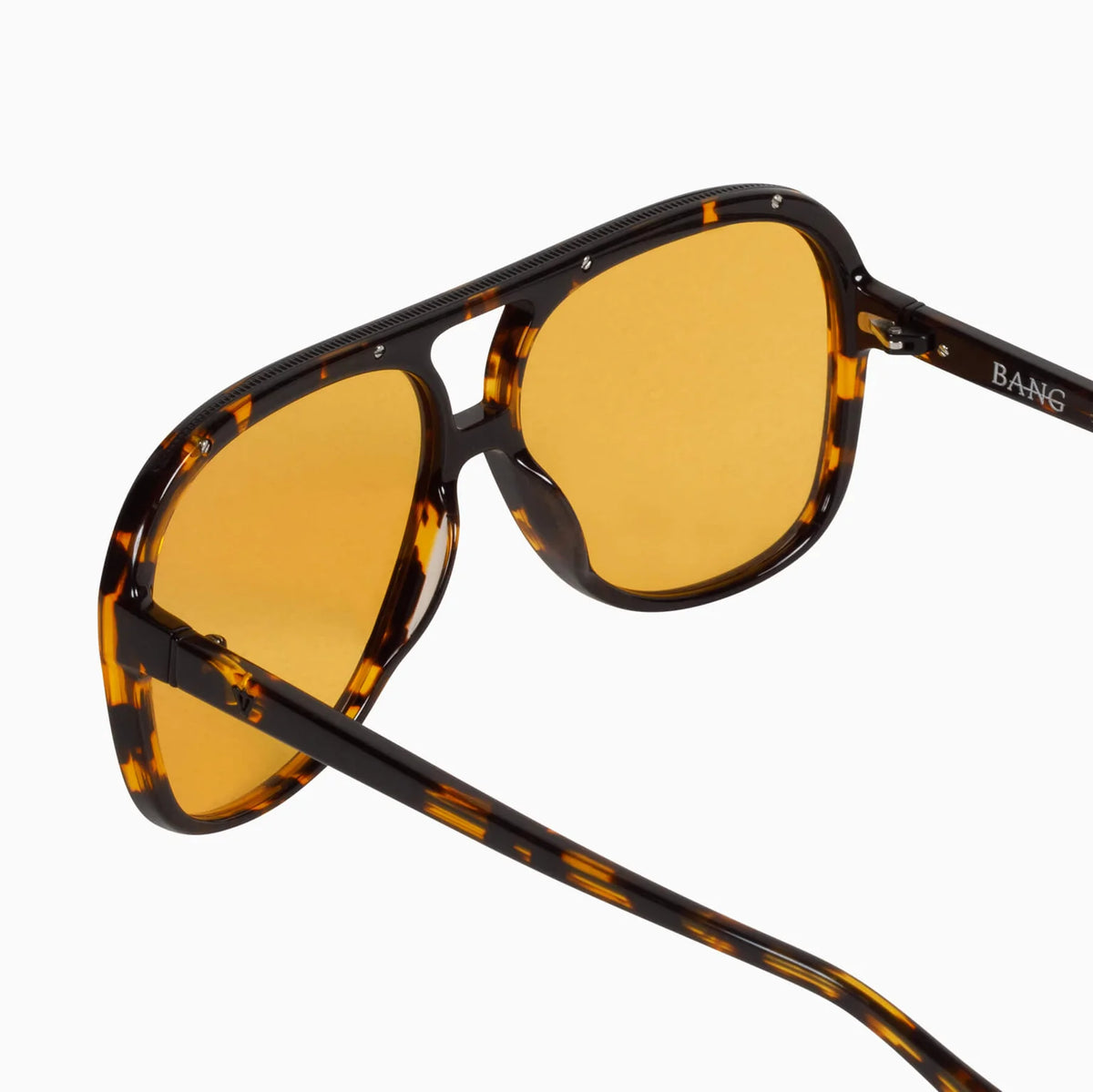 BANG - Dark Tort w. Matte Black Metal Trim / Orange Lens