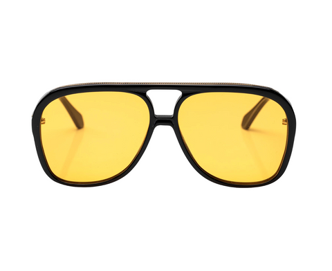 BANG - Gloss Black (Orange Lens)