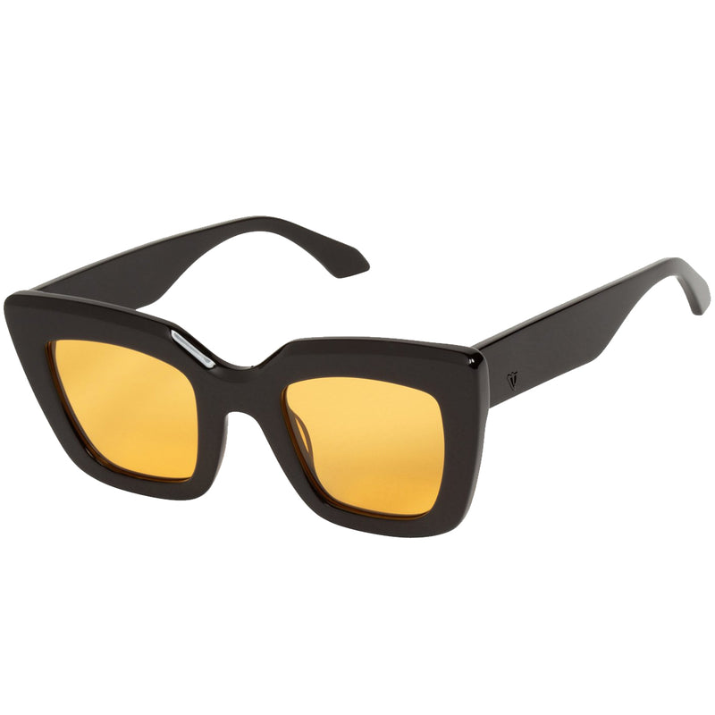 BRIGADA - Gloss Black/Orange Lense