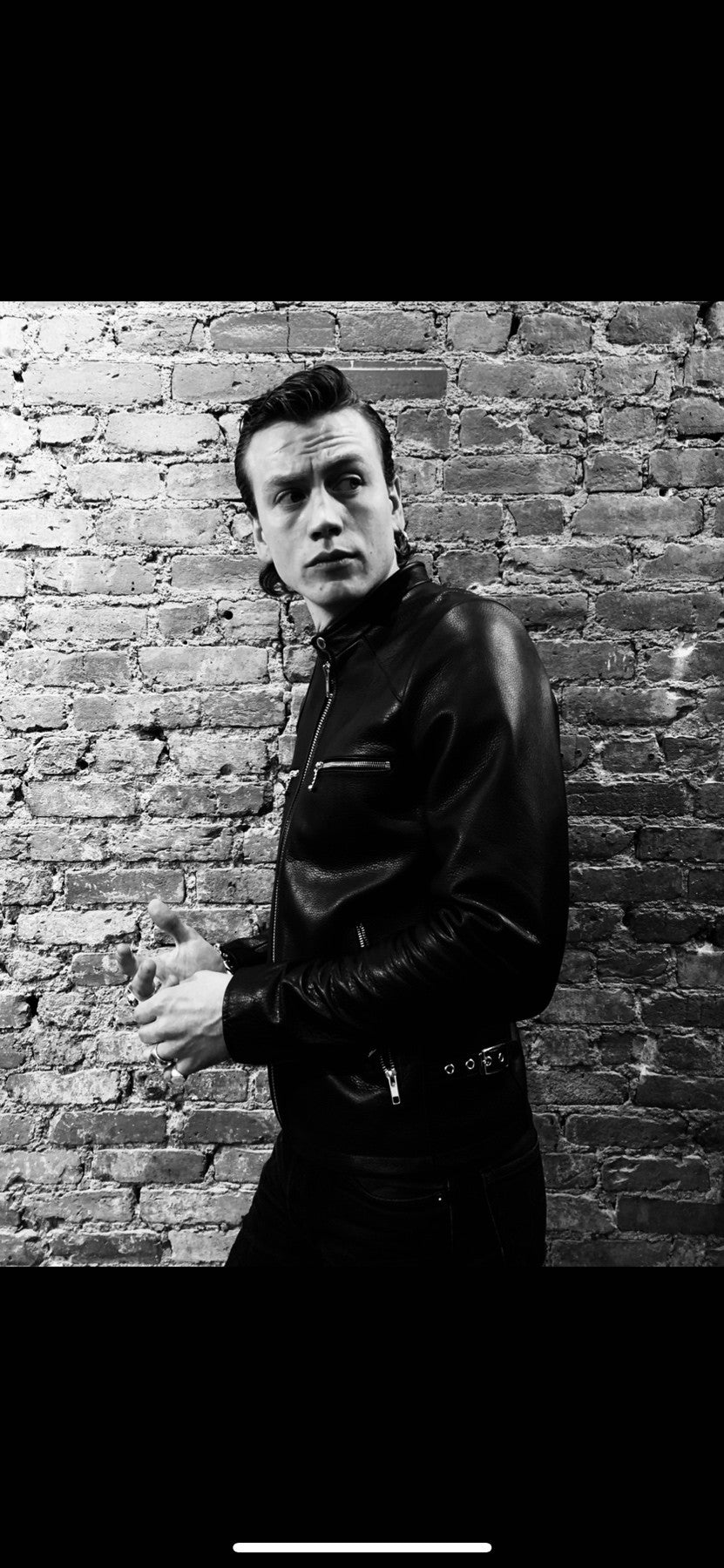 AMSTERDAM CAFE RACER BLACK LEATHER JACKET