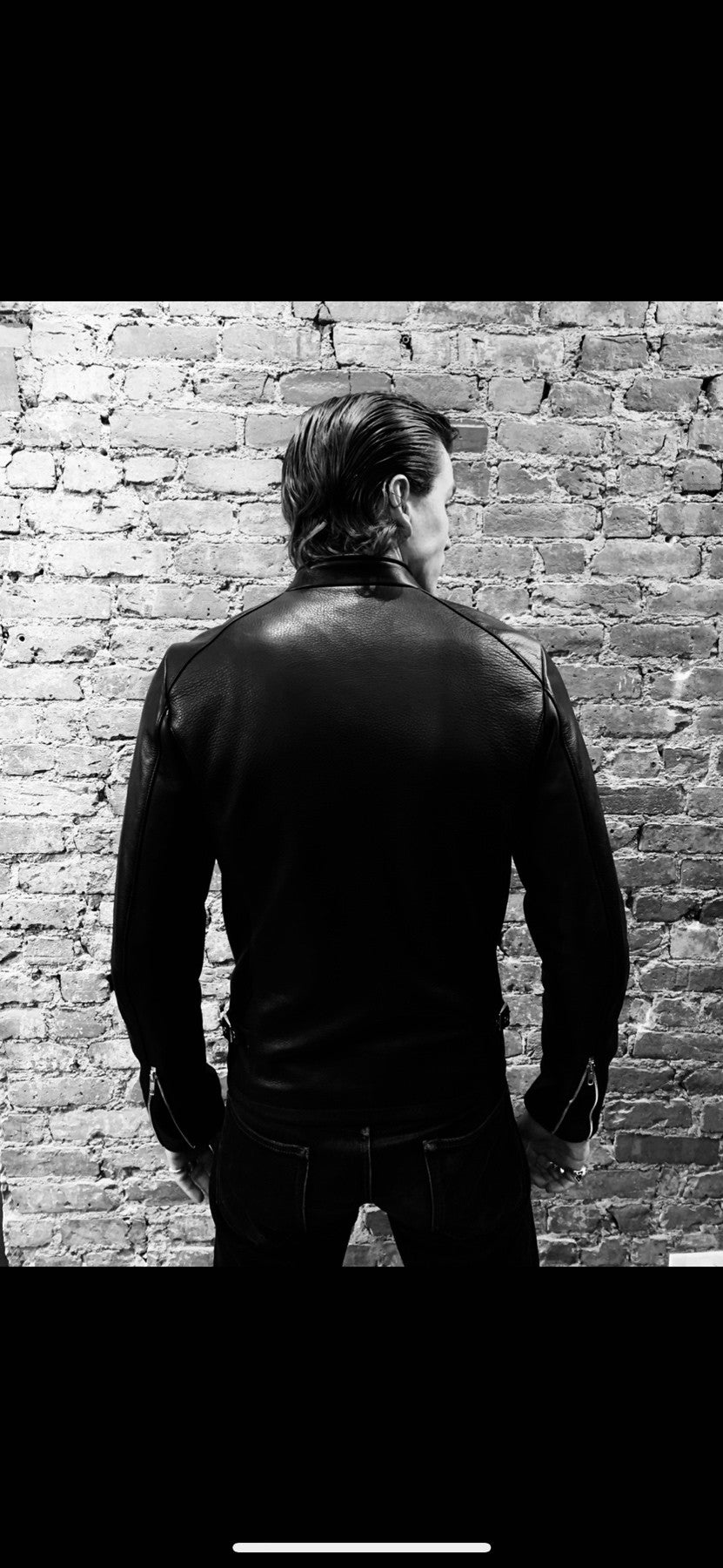 AMSTERDAM CAFE RACER BLACK LEATHER JACKET