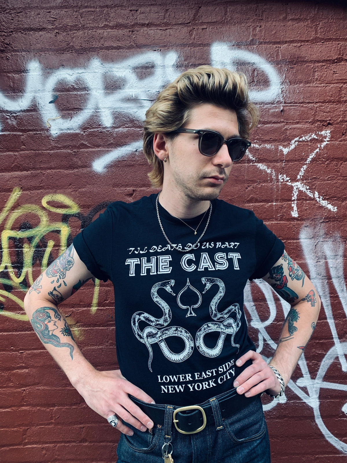 THE CAST NYC TIL DEATH DO US PART T-SHIRT