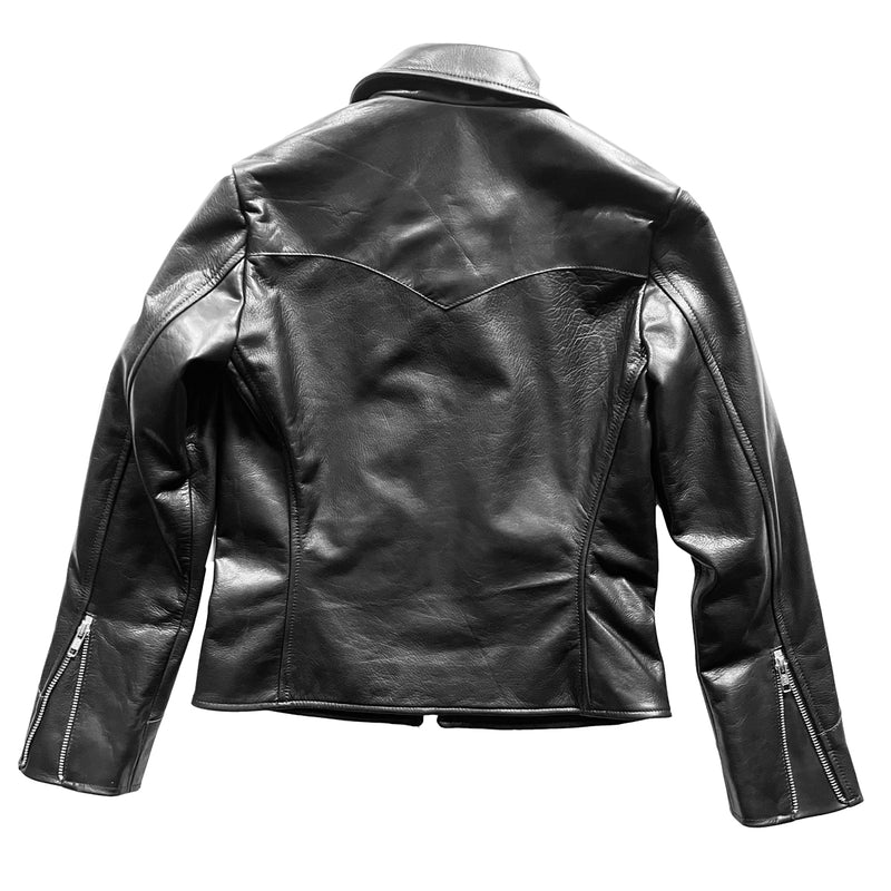 JOHNNIE BLACK LEATHER JACKET