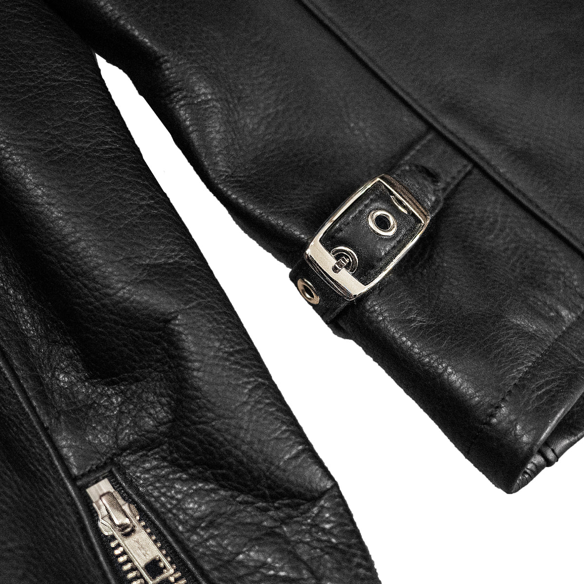 AMSTERDAM CAFE RACER BLACK LEATHER JACKET