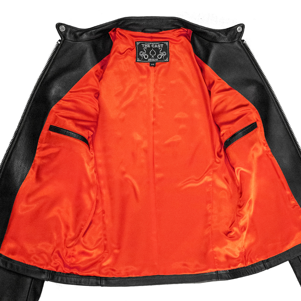 AMSTERDAM CAFE RACER BLACK LEATHER JACKET