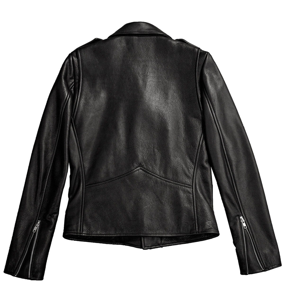 BOWERY BLACK LEATHER JACKET (MENS) (NO BELT)