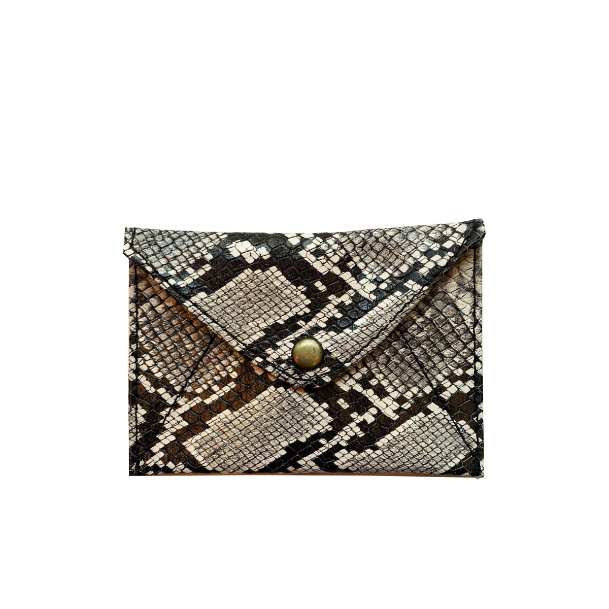 LEATHER MINI–WALLET - SNAKESKIN