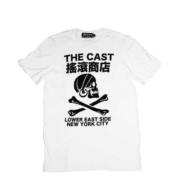 THE CAST T - WHITE/BLACK INK