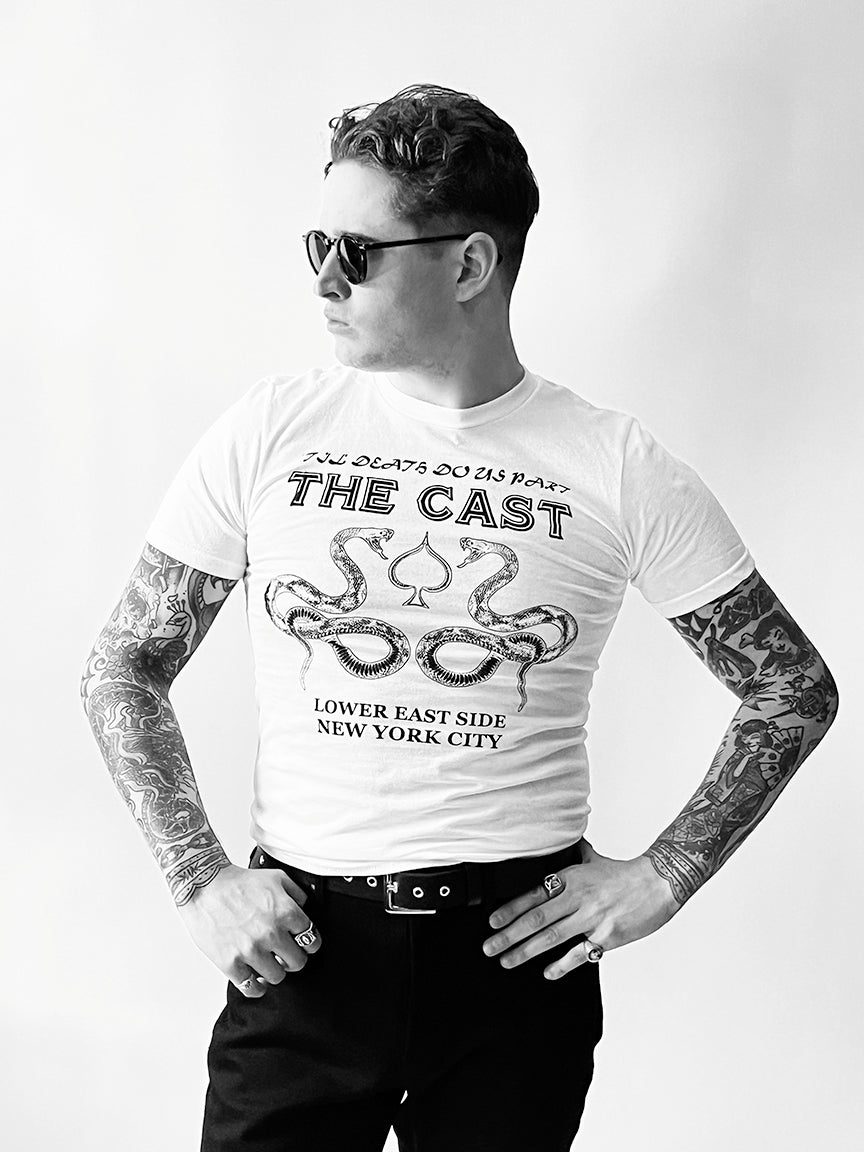 THE CAST NYC TIL DEATH DO US PART TEE - White