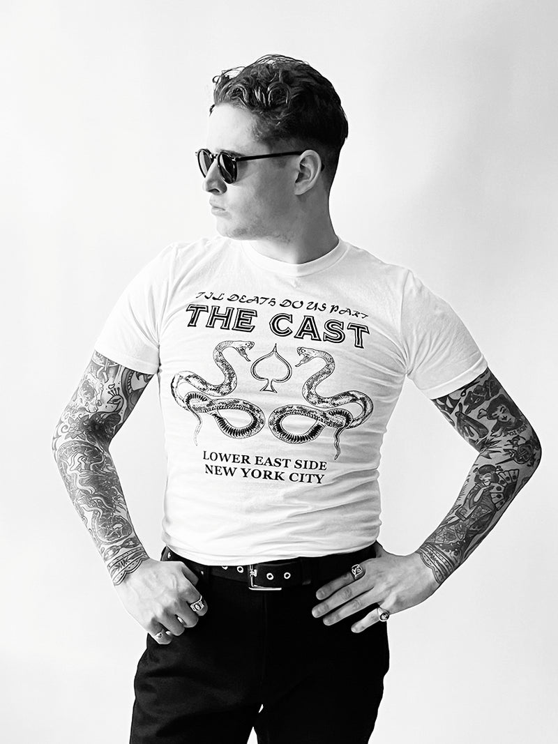 THE CAST NYC TIL DEATH DO US PART TEE - White