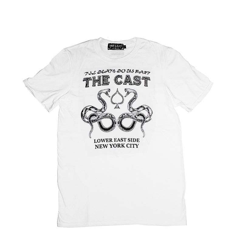 THE CAST NYC TIL DEATH DO US PART TEE - White