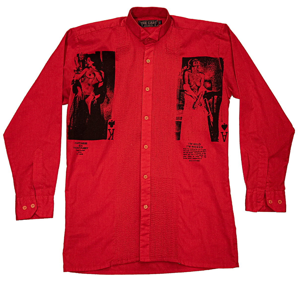 Wicked Happiness Swiss Pleat Wing-Tip Tuxedo Shirt