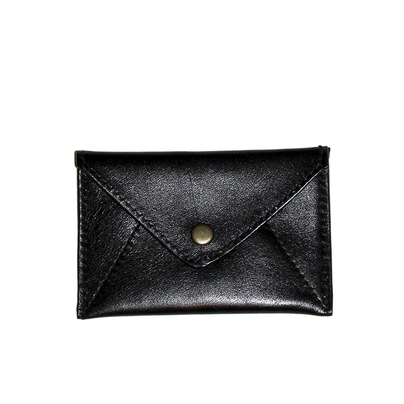 LEATHER MINI–WALLET - Black