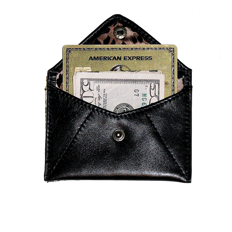 LEATHER MINI–WALLET - BLACK HORSE LEATHER